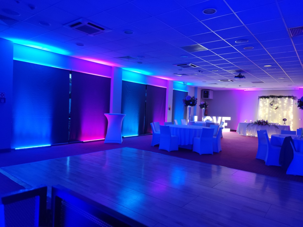 Imprezy weselne - Dekoracja sali led